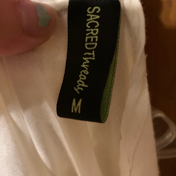 Sacred Threads Tank Top Blue Embroidery - Picture 4 of 4